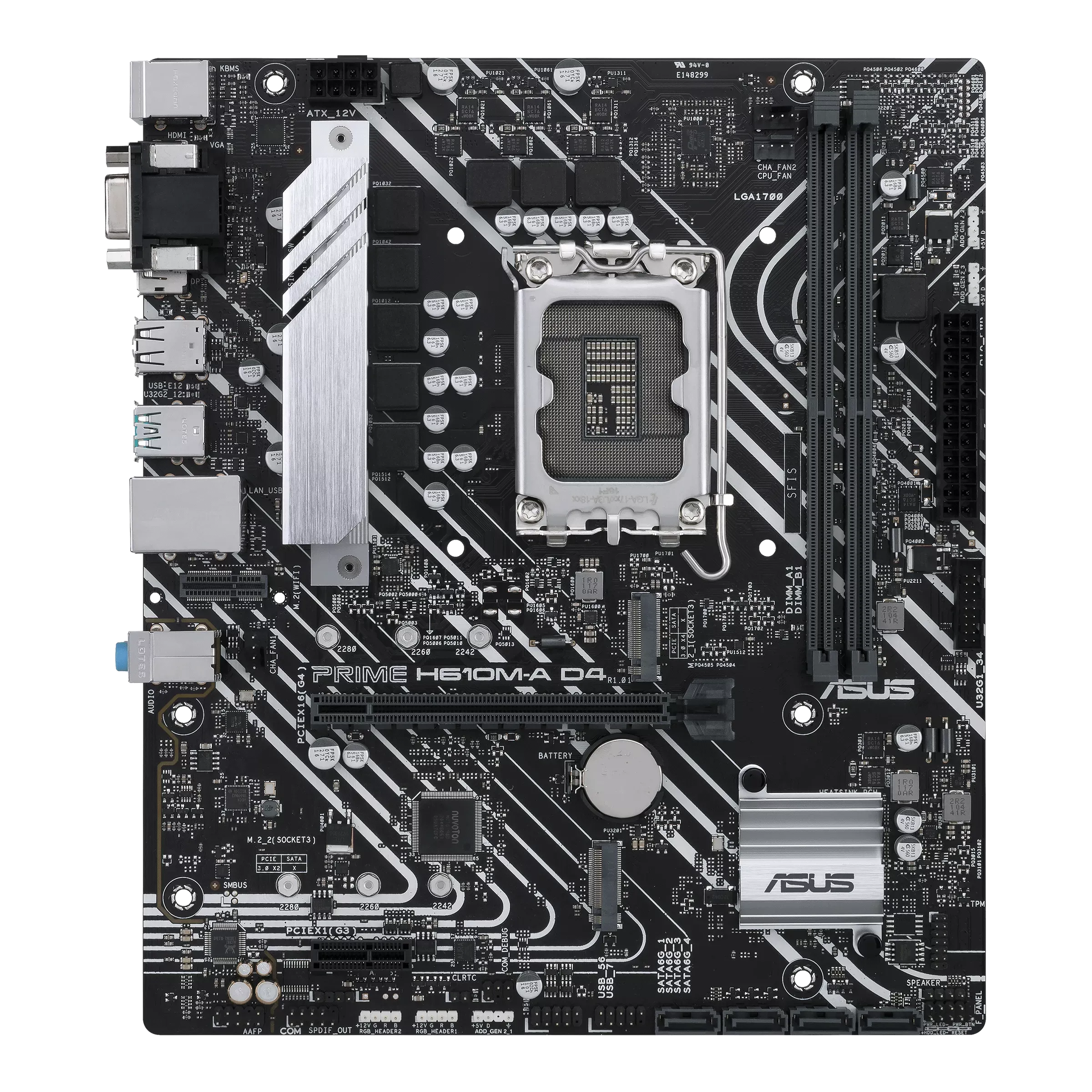 عکس مادربرد ASUS PRIME H610M-A D4 با گارانتی اصلی